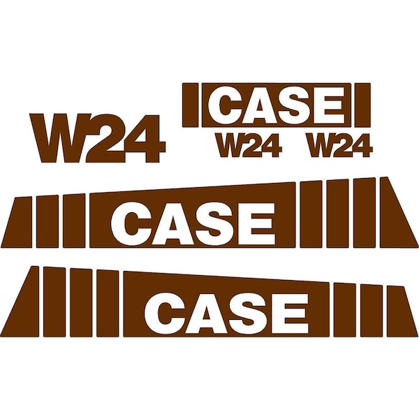 Aftermarket New Fits Case Wheel Loader W24 Decal Set CASEW24DECALSET - main